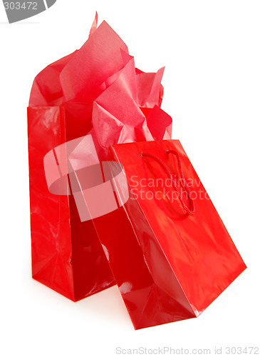 Image of Red shopping bags