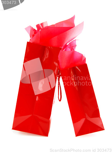 Image of Red shopping bags