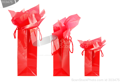 Image of Red shopping bags