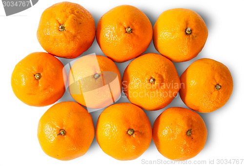 Image of Ripe Juicy Orange Tangerines