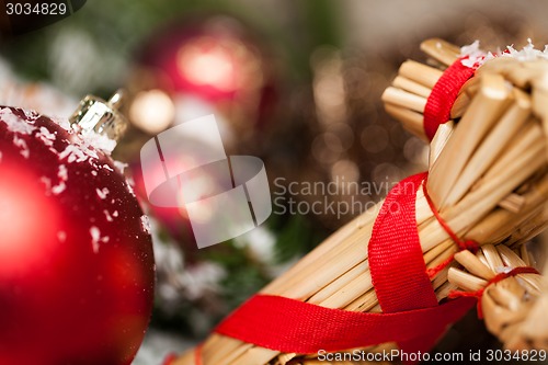 Image of Several assorted Christmas ornaments