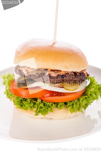 Image of Cheeseburger with cole slaw 