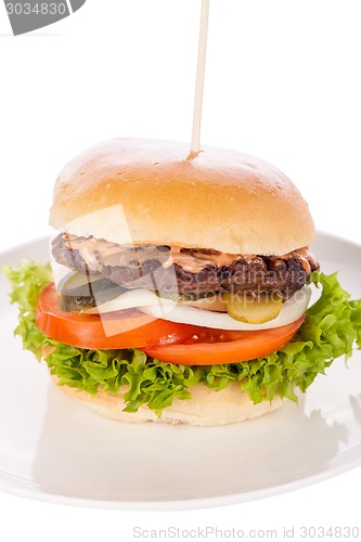 Image of Cheeseburger with cole slaw 