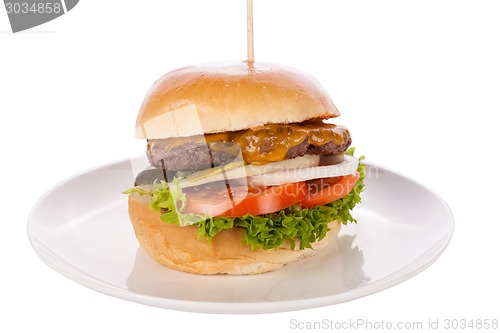 Image of Cheeseburger with cole slaw 