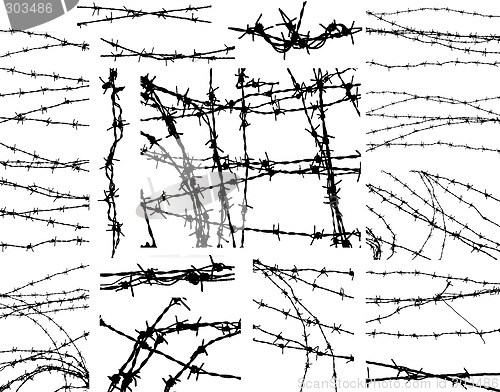 Image of Barbed wire elements