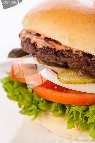 Image of Cheeseburger with cole slaw 