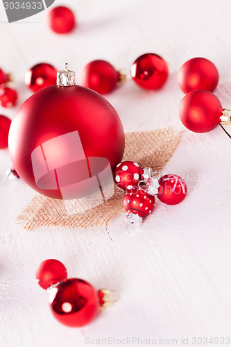 Image of Red themed Christmas background