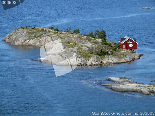 Image of Small home on island