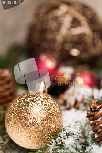 Image of Several assorted Christmas ornaments