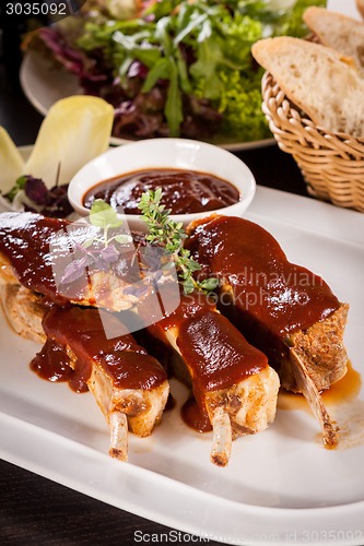 Image of Delicious grilled pork ribs