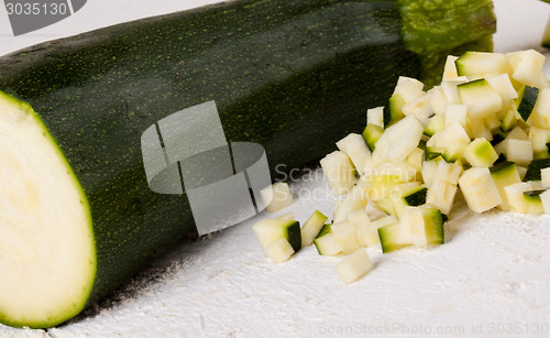 Image of Fresh marrow or courgette