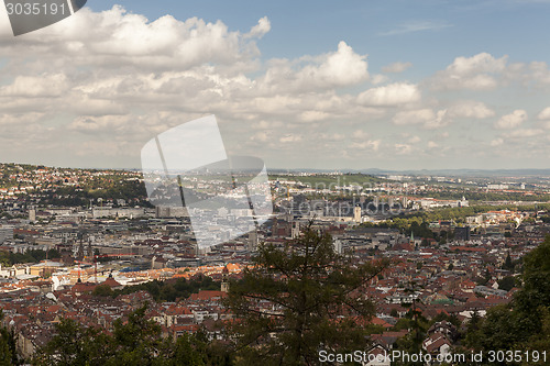 Image of Scenic rooftop view of Stuttgart, Germany