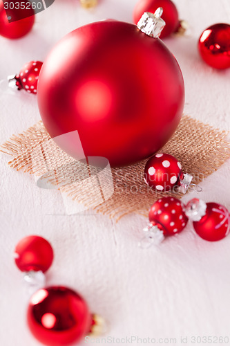 Image of Red themed Christmas background