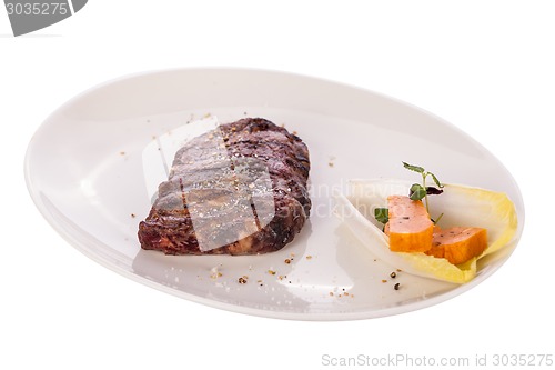 Image of Grilled beef steak with seasoning