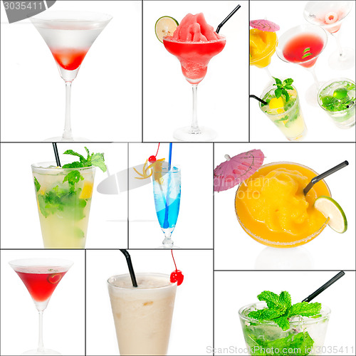 Image of cocktails collage