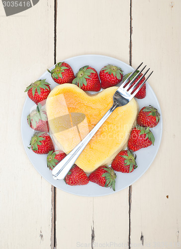 Image of heart cheesecake
