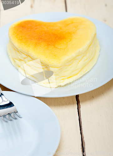 Image of heart cheesecake