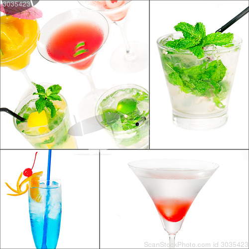 Image of cocktails collage