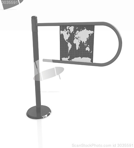 Image of Three-dimensional image of the turnstile