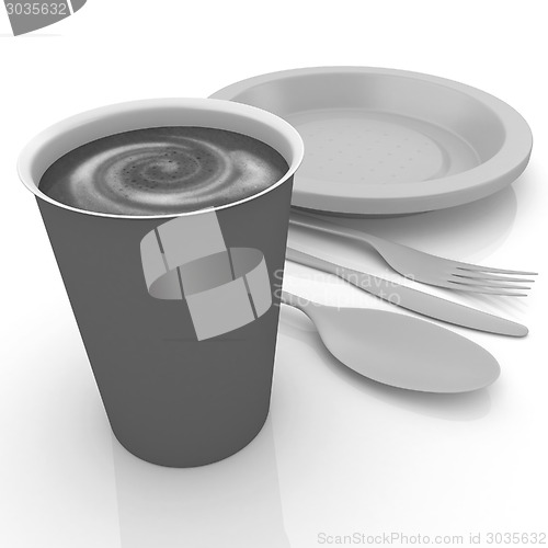 Image of Fast-food disposable tableware