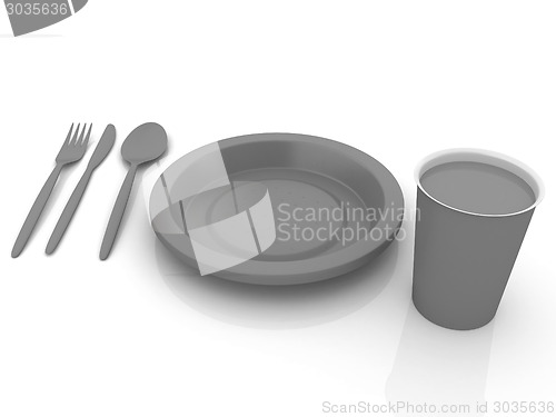 Image of Fast-food disposable tableware