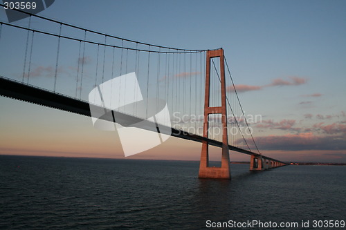 Image of Storebelt seen from a ferry