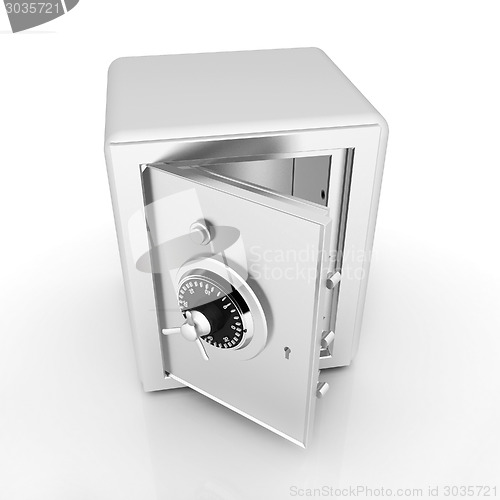 Image of Security metal safe with empty space inside 