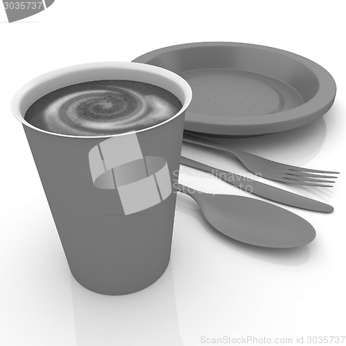 Image of Fast-food disposable tableware