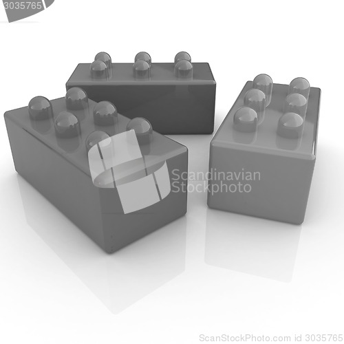 Image of Building blocks on white 