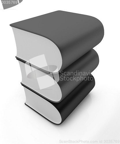 Image of Glossy Books Icon isolated on a white background