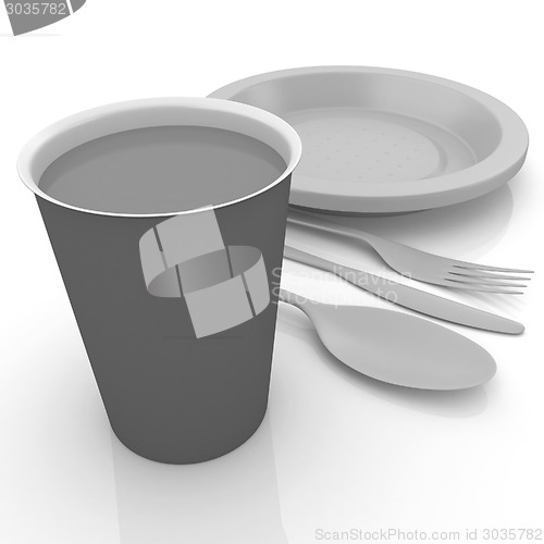 Image of Fast-food disposable tableware