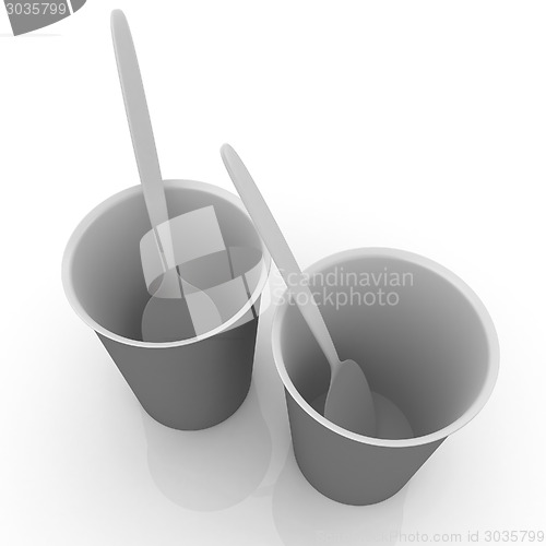 Image of fast-food disposable tableware