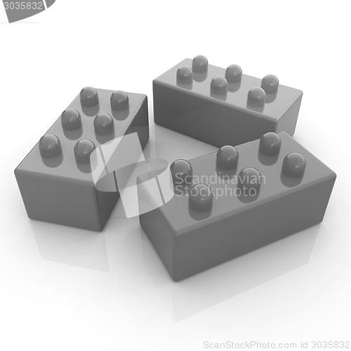 Image of Building blocks on white 