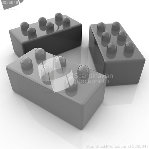 Image of Building blocks on white 