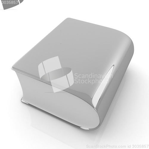 Image of Glossy Book Icon isolated on a white background 