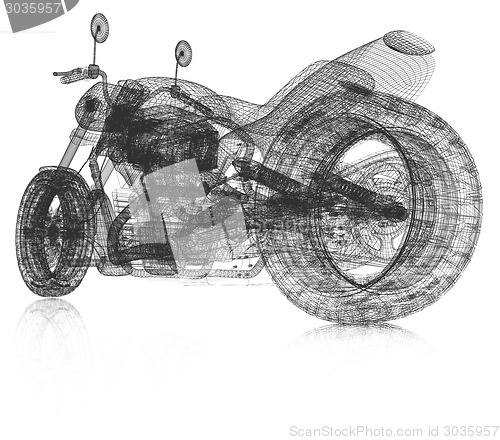 Image of 3d sport bike background
