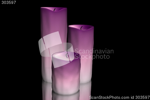 Image of Gradient pink candles