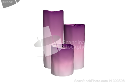 Image of Gradient pink candles