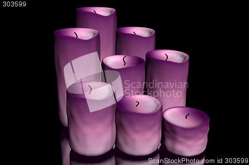 Image of Gradient pink candles