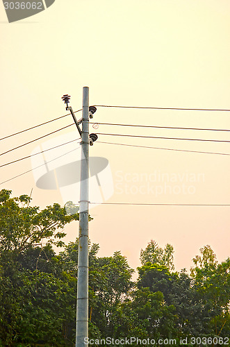 Image of Electric cable tower