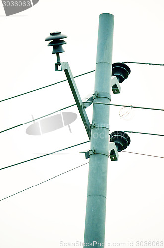 Image of Electric cable tower