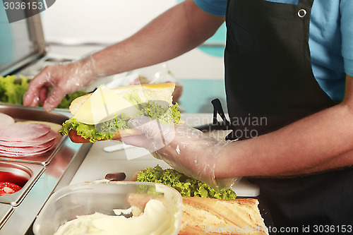 Image of sandwich with cheese