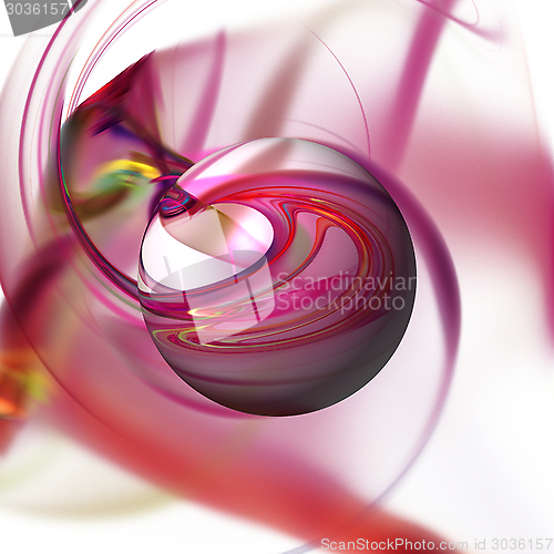 Image of Abstract Red Globe