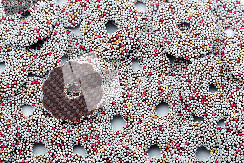 Image of background of cookies with frosting