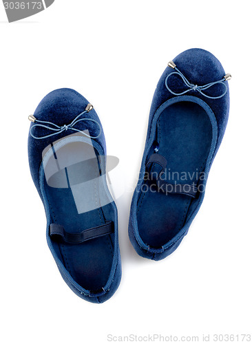 Image of Blue suede sandals