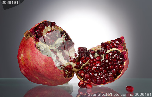 Image of Ripe red pomegranate