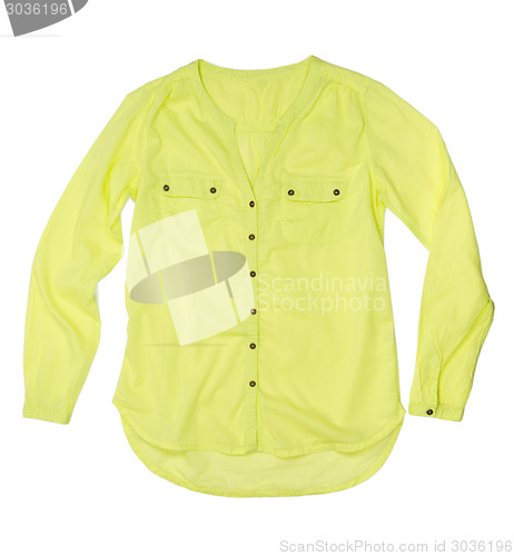 Image of bright lime green shirt