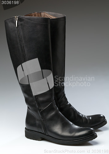 Image of Leather boots - Stock Image