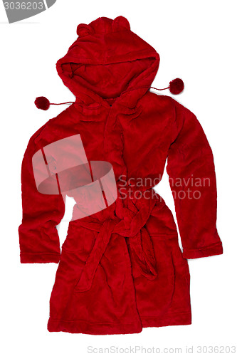 Image of Bathrobe on white background.