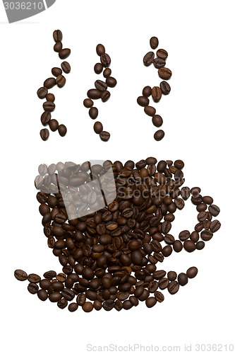 Image of cup of coffee beans